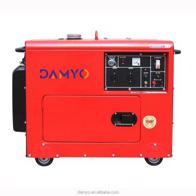 China Common Running Units Nice 5500W 5.5KW 5.5KVA Silent Diesel Generator Long Time Warranty for sale