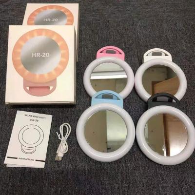 China Usb Rechargeable Selfie Ring Light Led Ring Light ABS Other Mobile Phone Accessories for sale