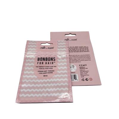 China Matte Customizable Colors Three Side Seal Recyclable Plastic Pouch Three Side Seal Bag With Window for sale