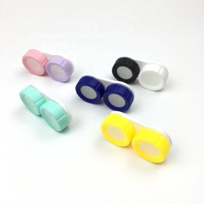 China For Contact Lens Candy Purple Pink Contact Lens Case For Contact Lenses CL-M007 for sale