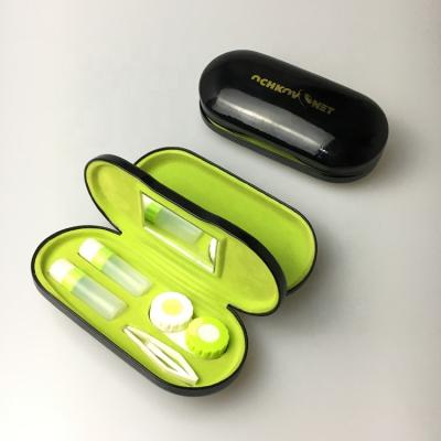 China For China Double Layer Iron Glass Storage Box Contact Glass Case Single Glass and Contact Lens Case with LOGO TH-288 for sale