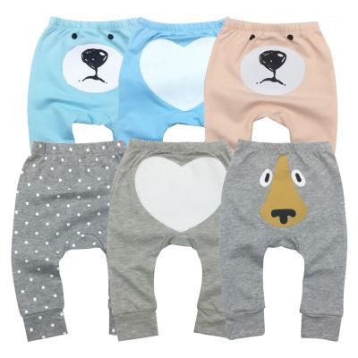 China High Quality Breathable Baby Knitted Cute Long Pants Baby Pants 3-24Months Baby Pants Cotton for sale