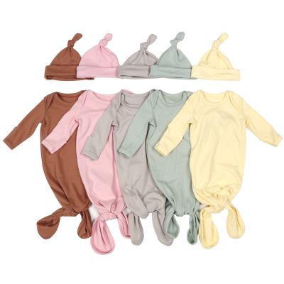 China High Quality Breathable Cotton Baby Clothes Long Sleeving 3Pcs Baby Sleeping Bag Newborn Baby Dress Whites for sale