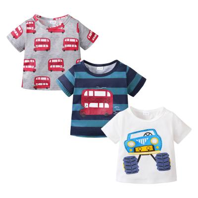 China Short Sleeve Baby Summer Clothes Print Custom Baby Tee Short Sleeve Baby T-Shirt for sale