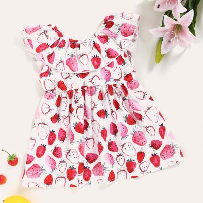 China 2021 New Girls Summer Dress Breathable Sleeveless Vest Skirt Baby Skirt Children Dress Baby Clothing Kids Clothes for sale