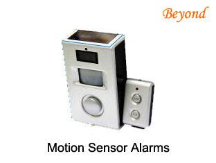 China Solar  Battery Powered Automatic Switch Motion Sensor Alarms For Home Guard for sale