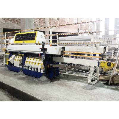 China Kitchen Stone Slab Edge Machine 11 Motor Straight Line Flat Bevel Polishing Grinding Machine for sale