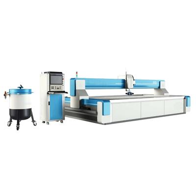 China Marble waterjet cutting machine pillar 45 degree cnc water jet cutting machine 5 axis for sale