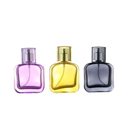 China Wholesale Cosmetic 30ml Square Perfume Bottles With Round Cap for sale