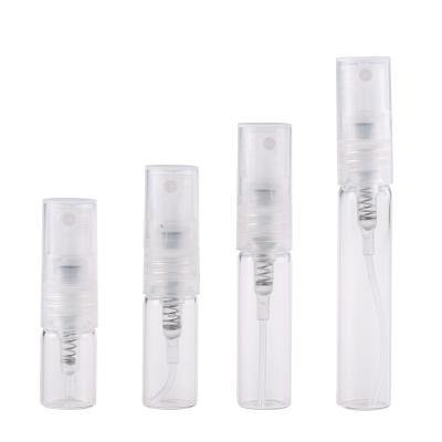 China Gift 1ml 2ml 3ml 5ml Small Refillable Clear Glass Perfume Bottle Perfume Atomizer Spray Bottle for sale