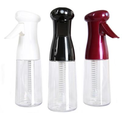 China BEAUTY PACKAGING 200ml 300ml 500ml White Black Empty PET Hair Care Salon Plastic Continuous Fine Spray Bottle for sale