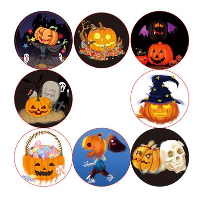 China Custom Paper Stickers for Gift Decorative Wholesale Sticker Labels Tags Ghost Vinyl Roll Halloween Sticker for sale