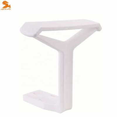 China Shenghao Armrest Design Armrest Industrial Chair Office Chair Components PP White Armrests Office Chair Armrest Plastic for sale