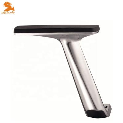 China EUROPEAN Shenghao Polished Black Aluminum Cover Aluminum Armrest Components Chair Executive Chair Armrest Packing Chair Armrest for sale