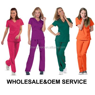 China High Quality Reusable Short Sleeve USA Medical Uniforms for sale