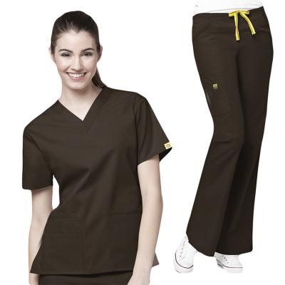 China Reusable Professional Hospital Uniform Suppliers Doctor Nurse Medical Uniform Gowns Standard Textiles Scrubs Uniforms Wholesale for sale