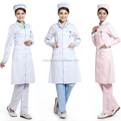 China Reusable modern nurse uniform /white nurse uniform dress pink/nurse dress uniform with good quality for sale