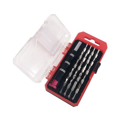 China 21pcs Precision Plastic Screwdriver Bits Set Plastic Box Packing Customized Color for sale