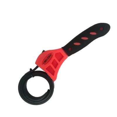 China 4 Inch Universal Rubber Adjustable Rubber Strap Wrench for sale