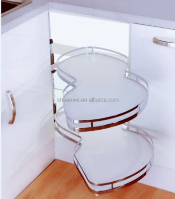 China New Design Sustainable Swing Tray Magic Corner Kitchen Drawer Basket for sale