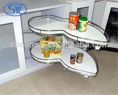 China Viable Wholesale Kitchen Swing Blind Corner Tray Magic Corner Organizer Drawer for sale