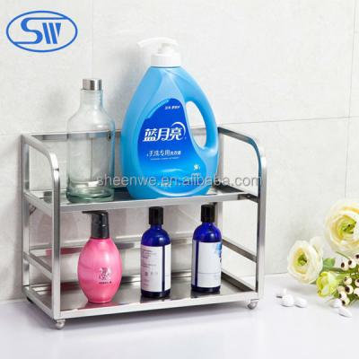 China Guangzhou Sustainable Bathroom Shelves Stainless Steel Storage Shelf Shampoo Rack Cornor Shelf for sale