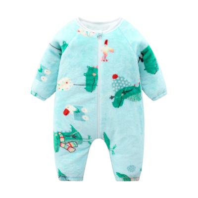 China cotton & hot sale boutique kids rompers jumpsuit cotton and polyester winter baby romper warm clothes for en Fant Boys Girls Jumpsuit for sale