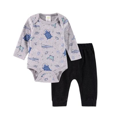 China 100% unisex baby cotton lace gril lace boy kids pajamas newborn infant short jumpsuit baby clothes for sale