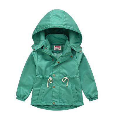 China Newest Anti-Wrinkle Custom Made Solid Color Children's Anorak Clothing Boys Girls Boys Girls Hooded Jackets Coat for sale