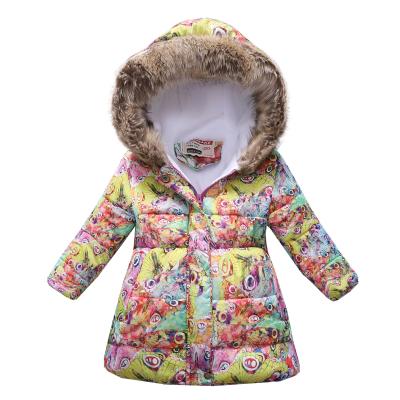 China 2021 OEM Children Winter Anti-wrinkle Down Coat Unisex Oversized Hooded Coat Kids Girls Thicken Warm Padded Stripper Jacket for sale