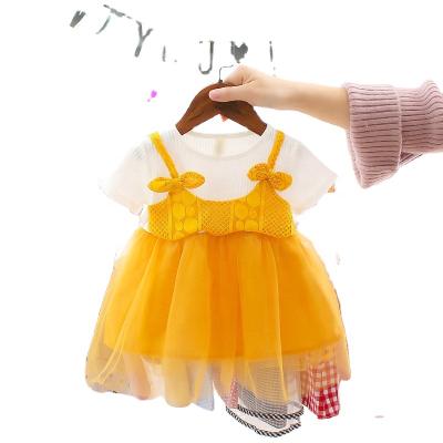 China Kids autumn washable baby clothing shopee aliexpress cotton skirt soft satin tutu dress for sale