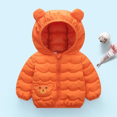 China Kids Winter Cotton Anti-wrinkle Outwear Baby Boy Girls Lightweight Stripper Jacket Thicken Outwear Hooded Overcoat Coats for sale