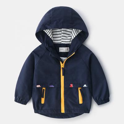 China Wholesale Breathable Windproof Hoodie Kids Coat Spring Autumn Fashion New Design Children Jacket With Polyester for sale