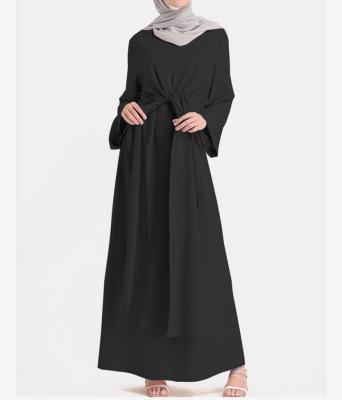 China Hot Selling 2021 Breathable Middle East Arabic Clothing Maxi Women Abaya Muslim Dress Long Sleeve Maxi Dress For Ladies for sale