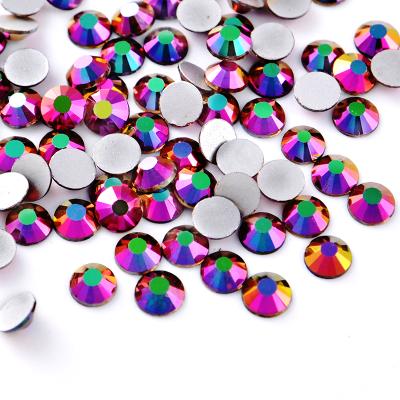 China Nail Art Flatback High Quality Not Hot Stone Crystal Glass Fix Nail Art Flat Back for sale