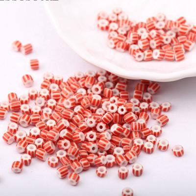 China Garment Accessories 4mm Watermelon Beads Bohemian Glass Loose Beads 450g/pack for sale