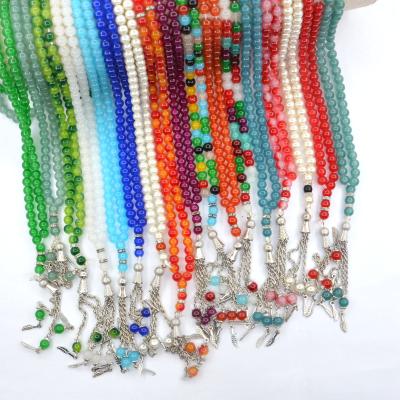 China Discount Religious Clearance Cheap 6 Mm Crystal Rosary Beads Catholic Necklace for sale