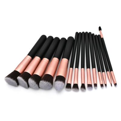 China Angular Blush 10pcs/set Kabuki Make Up Brush For Cosmetic Base Champagne Other Makeup Brushes Set for sale