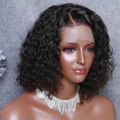 China iFiner Straight 8 Inch - 26 Inch Brazilian Cuticle Aligned Afro Kinky Curly Hair Wig Full Lace Wig for sale