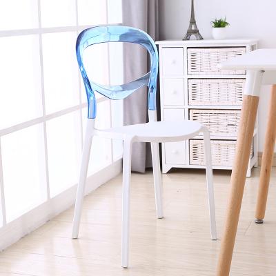 China Hot Sale New China Wholesale Plastic Chair Easy Carry Transparent Plastic Stackable Dining Chair for sale