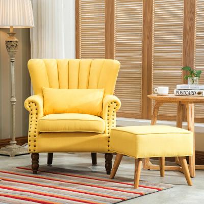 China ModernSimple Modular Designs Nordic Fabric Sofa Chair Single Lving Room Armchair for sale