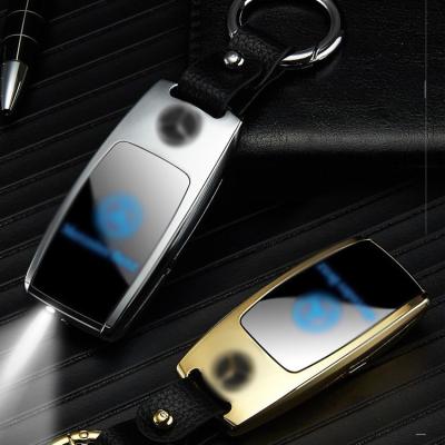 China New Design PuJjiang Custom Key Souvenir Gift Car Logo LED Cigarette Chain Lighter Metal Wholesale USB Rechargeable Electronic Lighter for sale