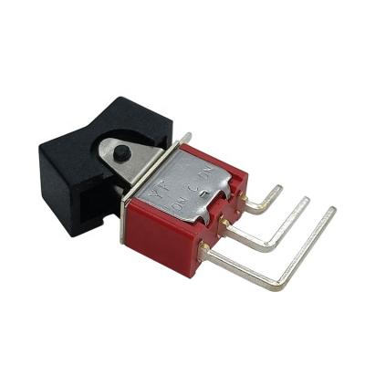 China DIY 3 Position AC125V 5A 250V 2A Custom Nylon Vertical Miniature 3pin Miniature Small Mini Toggle ON/OFF Rocker Switch for sale