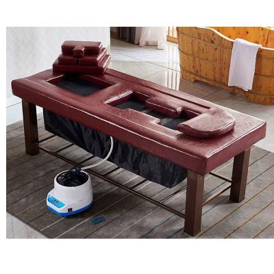 China The whole frame is Brown beauty home firm and stable current sweat cooking bed Chinese herbal steaming fumigation to promote blood circulation for sale