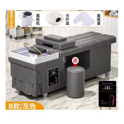 China Modern Spa Shampoo Massage Bed With Steam Hair Salon Massage Spa Shampoo Chair High End Luxury Beds for sale