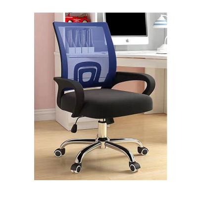 China High Quality Fashionable Black Mesh Fancy Guest Office Swivel Armchair Executive Blue With Wheels for sale