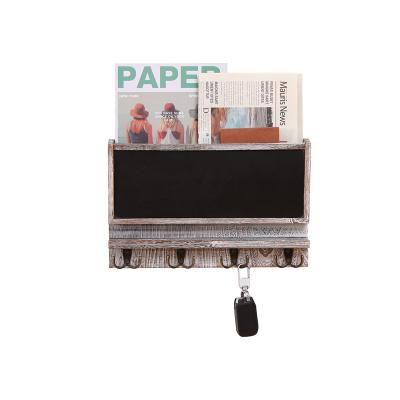 China Europe Wooden Multifunctional Main Rack And Mail Shelf Wall Mounted Wood Can Write Main Rack For Wall for sale