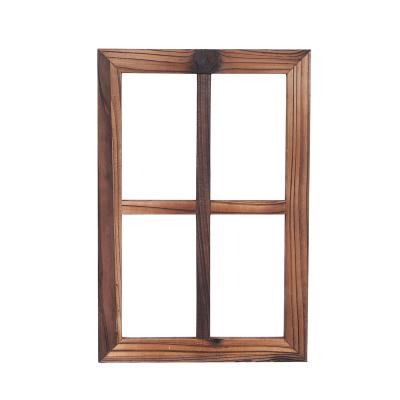 China Europe Wall Decor-Home Decor Rustic Solid Antique Wood Barnwood Window Frames & Room Decor For Home Or Outdoor for sale