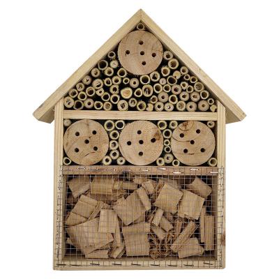 China DBjune Wooden Insect Hotel Cage Bee House House Fashion Sustainable Hanging Wooden Pet Cages, Chinese Carriers and Houses Fir Wood for sale