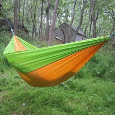 China Modern Portable Double Camping Nylon Parachute Hammock for sale